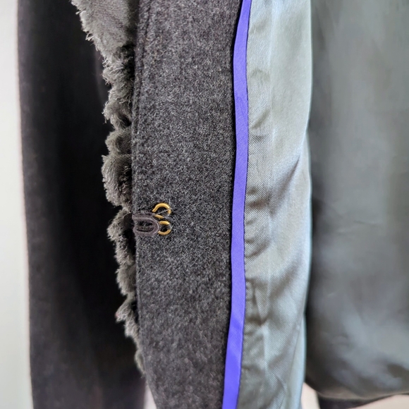 J Crew Women’s Gray 100% Wool Astrid Berry Cropped Jacket Blazer Size 4 - Picture 5 of 6